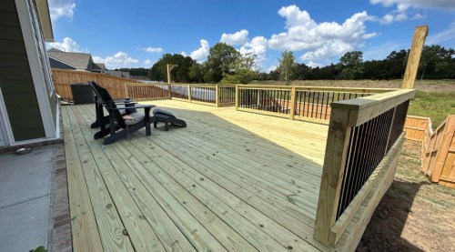 wood deck installation